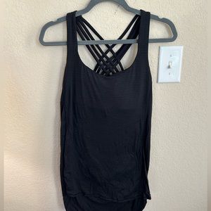 Lululemon - Free To Be Wild Top - Size 8, Black